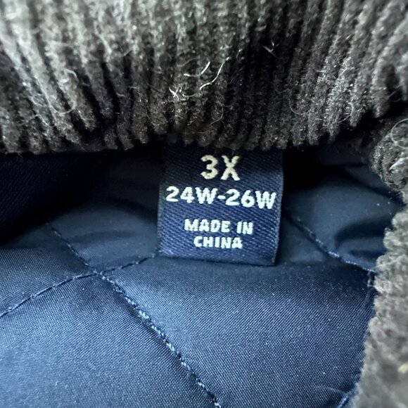 Lands End Womens Quilted Vest Size 3X Navy Blue PRIMALOFT Insulated Outerwear - Picture 4 of 9